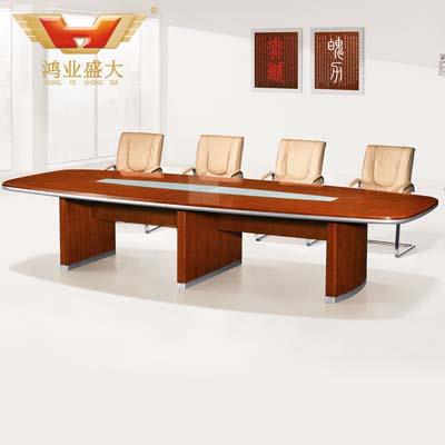 4.2米長會(huì)議桌 實(shí)木辦公會(huì)議桌椅HY-A5742